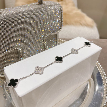 [Marin-Jewelry] クローバー5モチーフ オニキスブレスレットコレクション