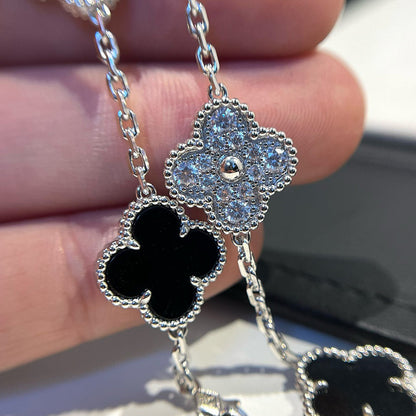 [Marin-Jewelry] クローバー5モチーフ オニキスブレスレットコレクション