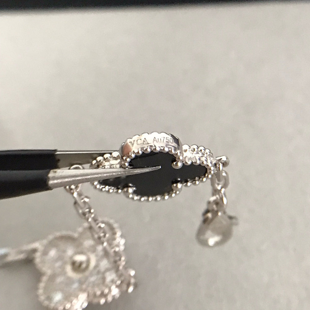 [Marin-Jewelry] クローバー5モチーフ オニキスブレスレットコレクション