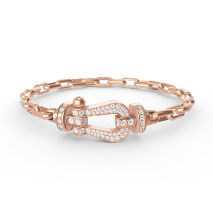 [Marin]FORCE LARGE HORSESHOE CLASP  METAL BRACELET