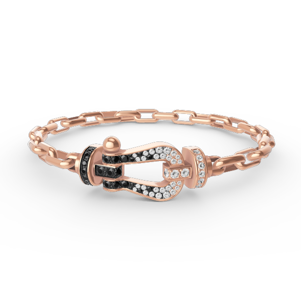 [Marin-Jewelry]FORCE LARGE HORSESHOE CLASP  METAL BRACELET