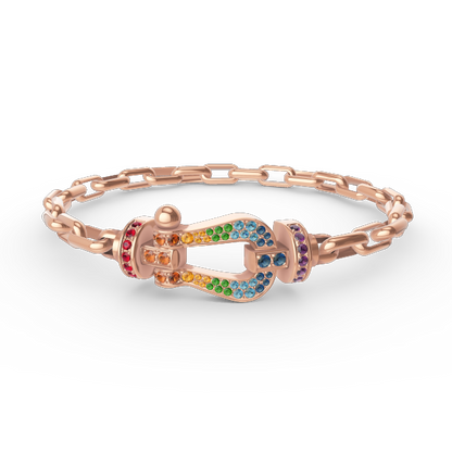 [Marin]FORCE LARGE HORSESHOE CLASP  METAL BRACELET