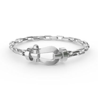 [Marin]FORCE LARGE HORSESHOE CLASP  METAL BRACELET