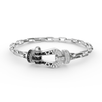 [Marin]FORCE LARGE HORSESHOE CLASP  METAL BRACELET