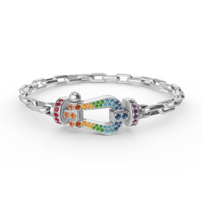 [Marin]FORCE LARGE HORSESHOE CLASP  METAL BRACELET