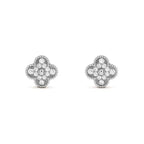 [Marin]BOUCLES D'OREILLES PAPILLONS CLOUS DIAMANT ARGENT