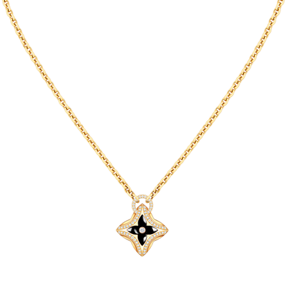 [Marin]STAR PEDANT PINK GOLD DIAMOND NECKLACE