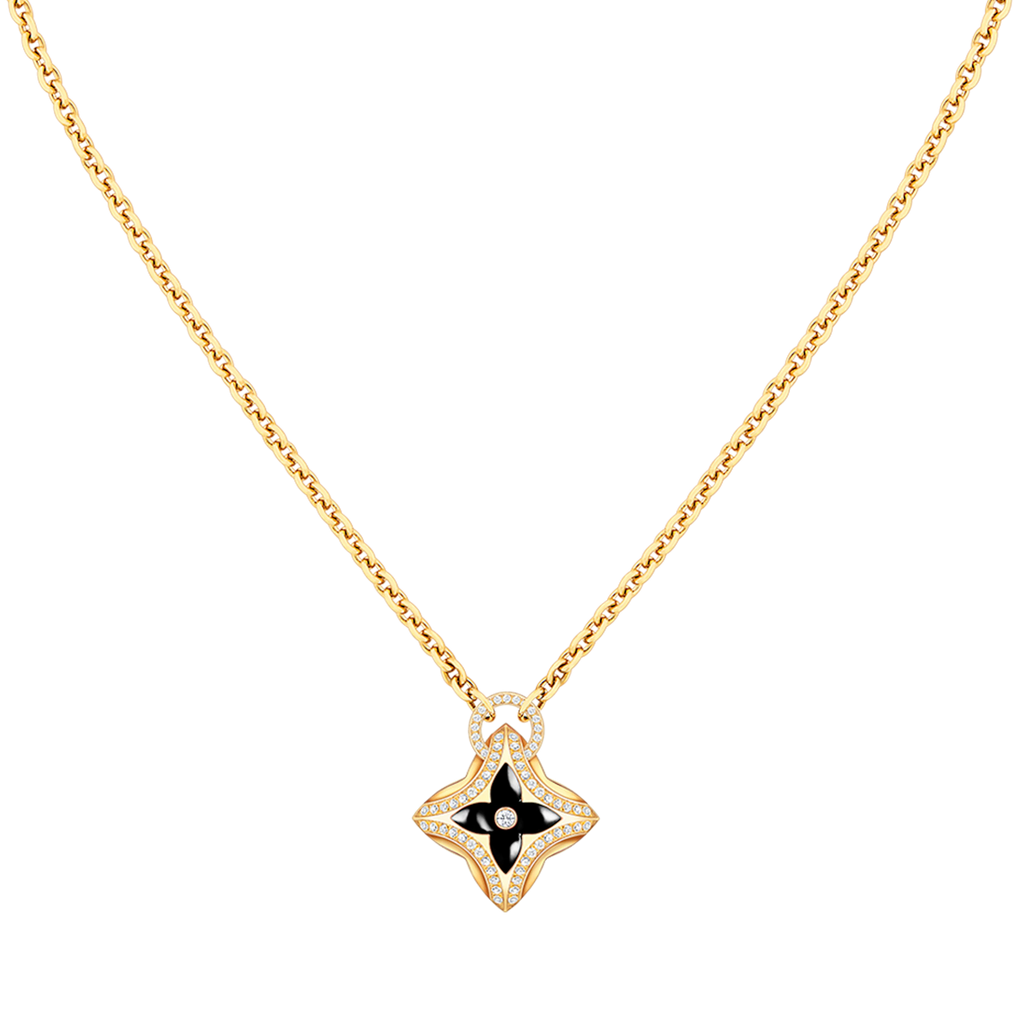 [Marin]STAR PEDANT PINK GOLD DIAMOND NECKLACE