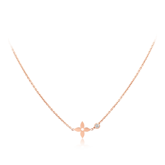 [Marin]BLOSSOM PENDANT PINK GOLD AND DIAMOND