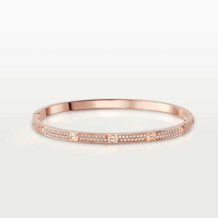 [Marin]LOVE BRACELET 3.65MM DIAMOND-PAVED