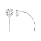Boucles d'oreilles cœur délicates et simples pour femmes BSE1003