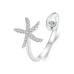 Bague ajustable Étoile de mer simple