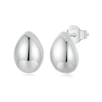 Boucles d'oreilles clous goutte d'eau brillantes hypoallergéniques en forme de goutte