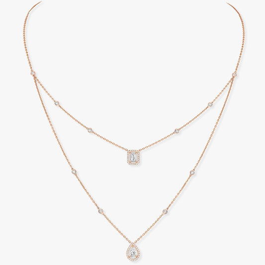 [Marin]MY TWIN 2 ROW DIAMOND NECKLACE