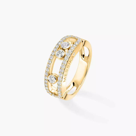 [Marin] Move Gold Diamond Pave_ Ring