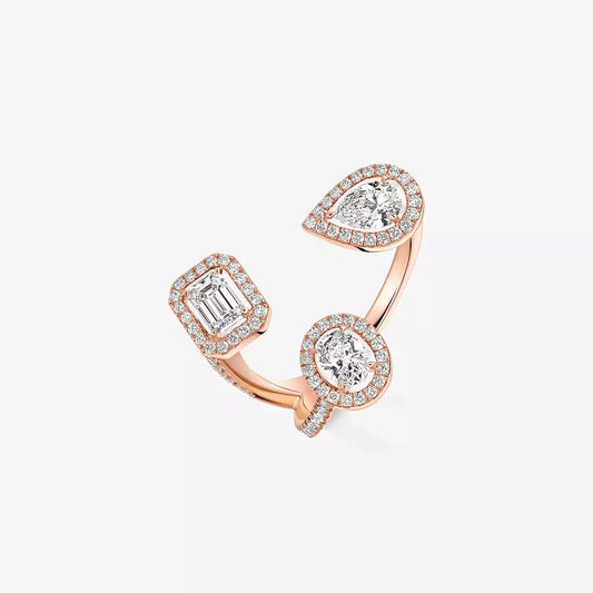 [[Marin] Diamond Ring 0,25ct My Twin Trilogy
