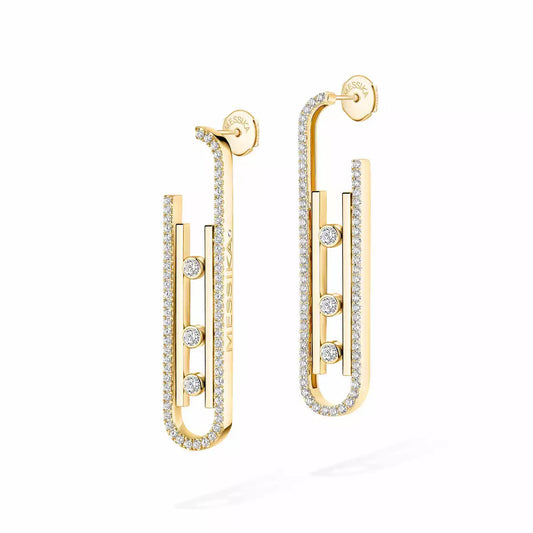 [Marin]Diamond Pendant Earrings Move 10Th