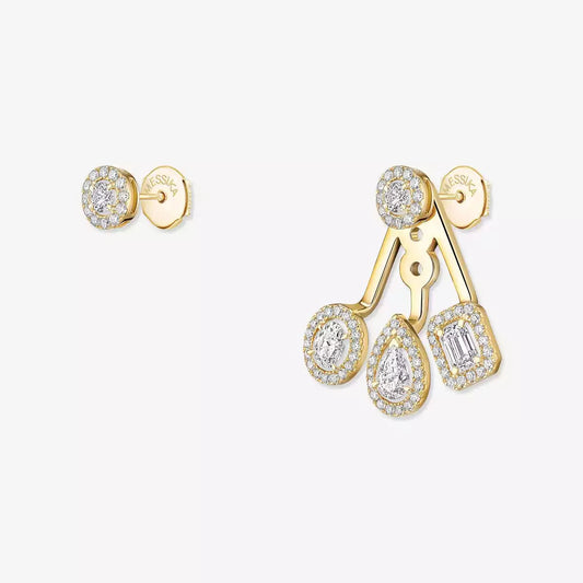 [Marin] My Twin Trio  Diamond Earrings