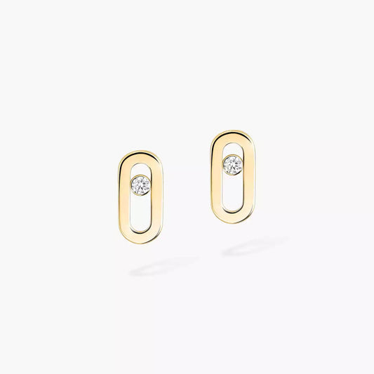 [Marin]Move Uno Diamond Stud Earrings