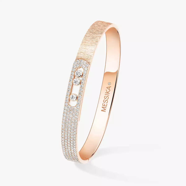 [Marin]Move Noa Ciselé half pavé bangle
