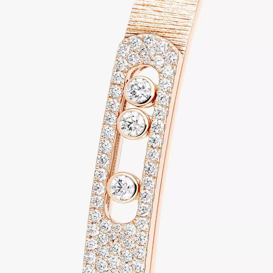 [Marin]Move Noa Ciselé half pavé bangle