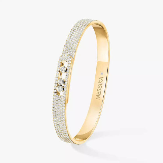 [Marin]Move Noa Full Pavé Diamond Bangle Bracelet