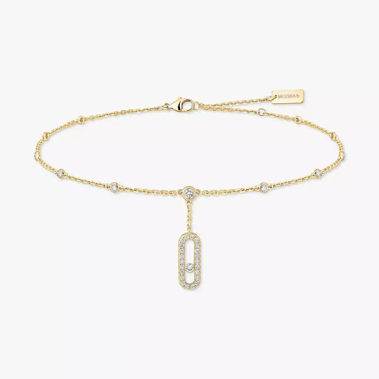 [Marin] Move Uno pavé ankle bracelet