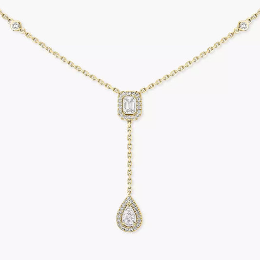 [Marin]Gold Diamond Tie Necklace