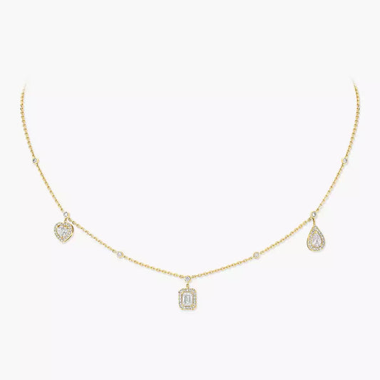 [Marin]My Twin Diamond Necklace in Silver