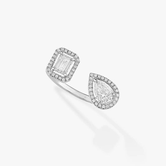 [Marin]MY TWIN TOI & MOI SILVER DIAMOND RING