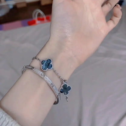 [Marin-Jewelry]CLOVER 5 MOTIF PIETERSITE BRACELET COLLECTION