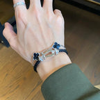 [⭐Shinejoy]CLOVER 5 MOTIF PIETERSITE BRACELET COLLECTION