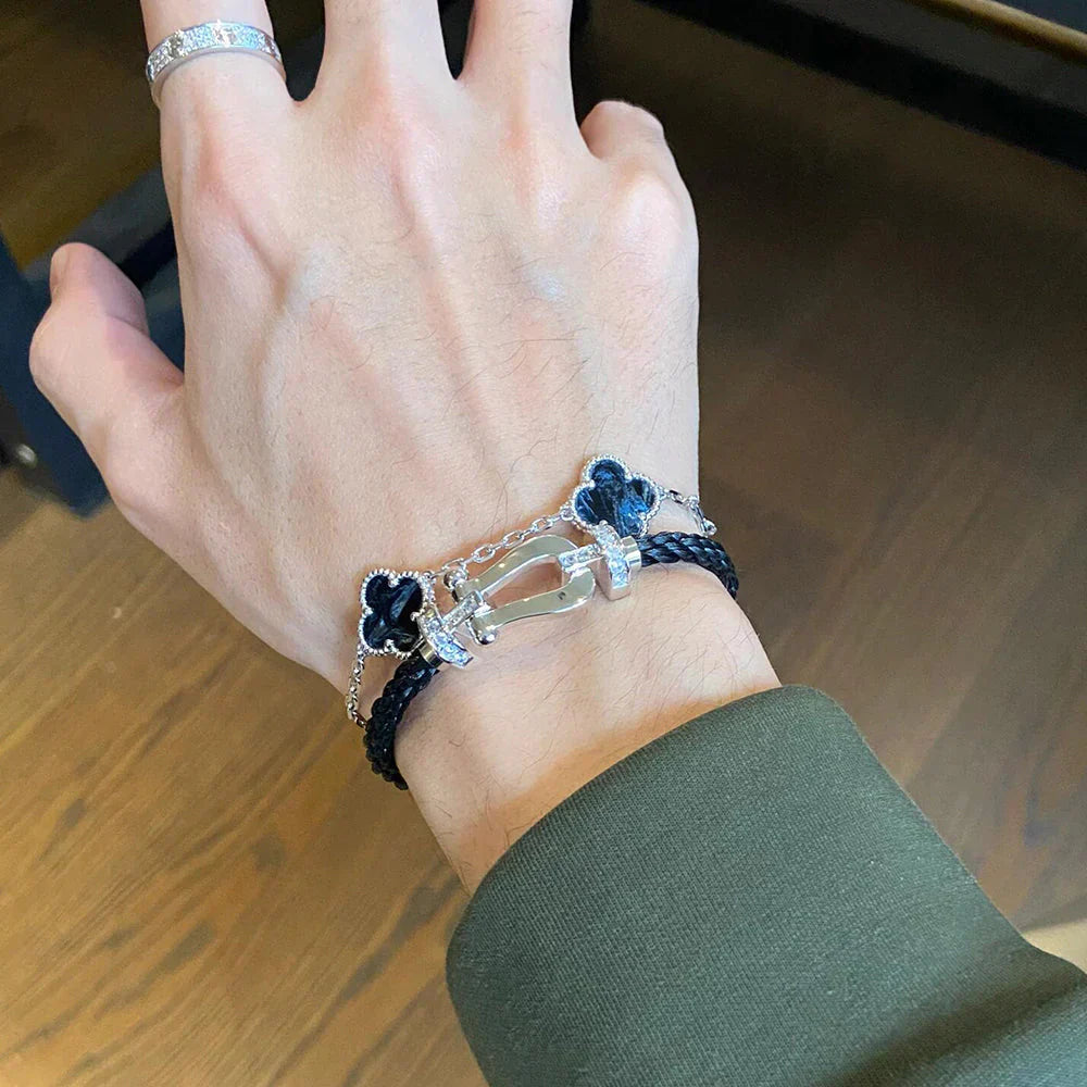 [Marin]CLOVER 5 MOTIF PIETERSITE BRACELET COLLECTION