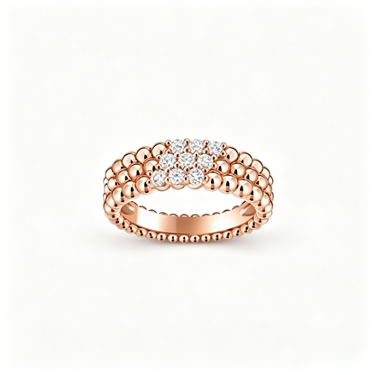 [Marin] THREE-ROW DIAMOND RING
