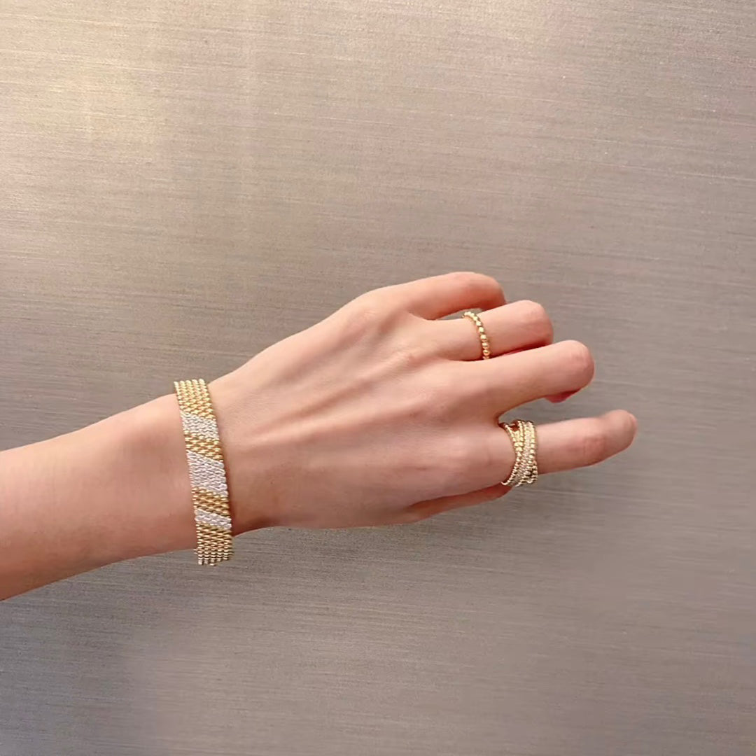 [Marin]  FIVE-ROW DIAMOND BRACELET