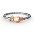 [Marin]BRACELET GRAND FER À CHEVAL SANS DIAMANT EN OR ROSE