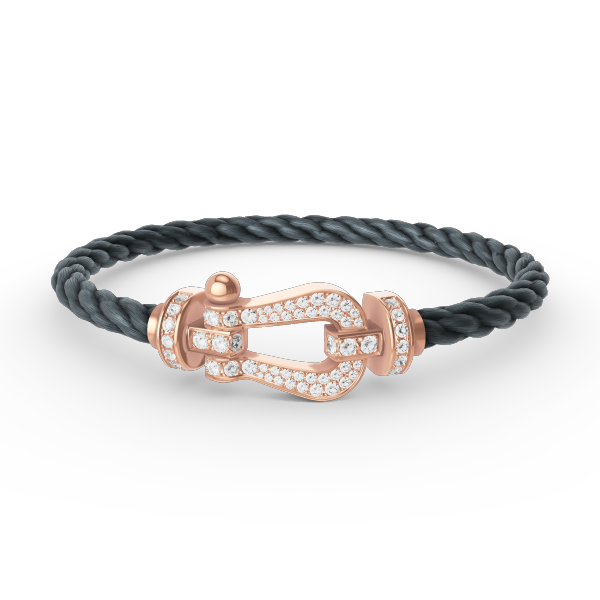 [Marin-Jewelry]FORCE LARGE HORSESHOE FULL DIAMOND BRACELET Marin-Jewelry GOLD