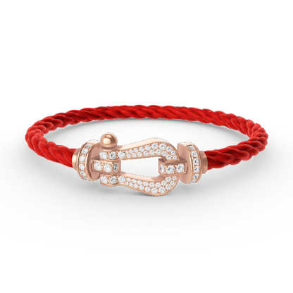 [Marin-Jewelry]FORCE LARGE HORSESHOE FULL DIAMOND BRACELET Marin-Jewelry GOLD
