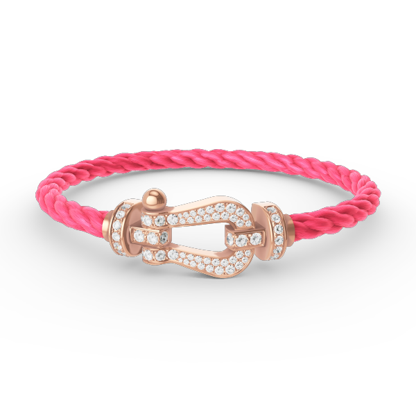 [Marin]FORCE LARGE HORSESHOE FULL DIAMOND BRACELET ROSE GOLD