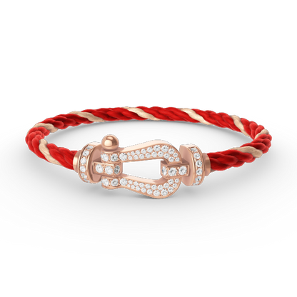 [Marin-Jewelry]FORCE LARGE HORSESHOE FULL DIAMOND BRACELET Marin-Jewelry GOLD