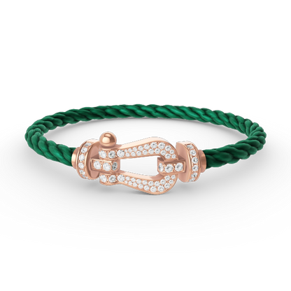 [Marin-Jewelry]FORCE LARGE HORSESHOE FULL DIAMOND BRACELET Marin-Jewelry GOLD