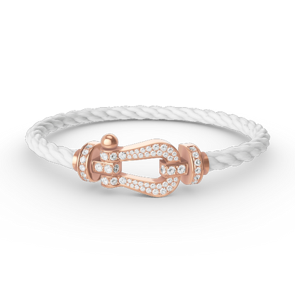 [Marin-Jewelry]FORCE LARGE HORSESHOE FULL DIAMOND BRACELET Marin-Jewelry GOLD