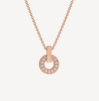[Marin]GARI NECKLACE PINK GOLD DIAMOND