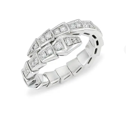 [Marin]SERPENTI RING SILVER DIAMOND PAVED 4MM
