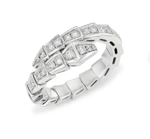[Marin]SERPENTI RING SILVER DIAMOND PAVED 4MM