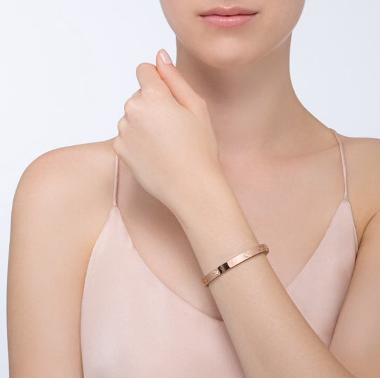 [Marin-Jewelry]LOVE BRACELET 6.1MM 4 DIAMONDS