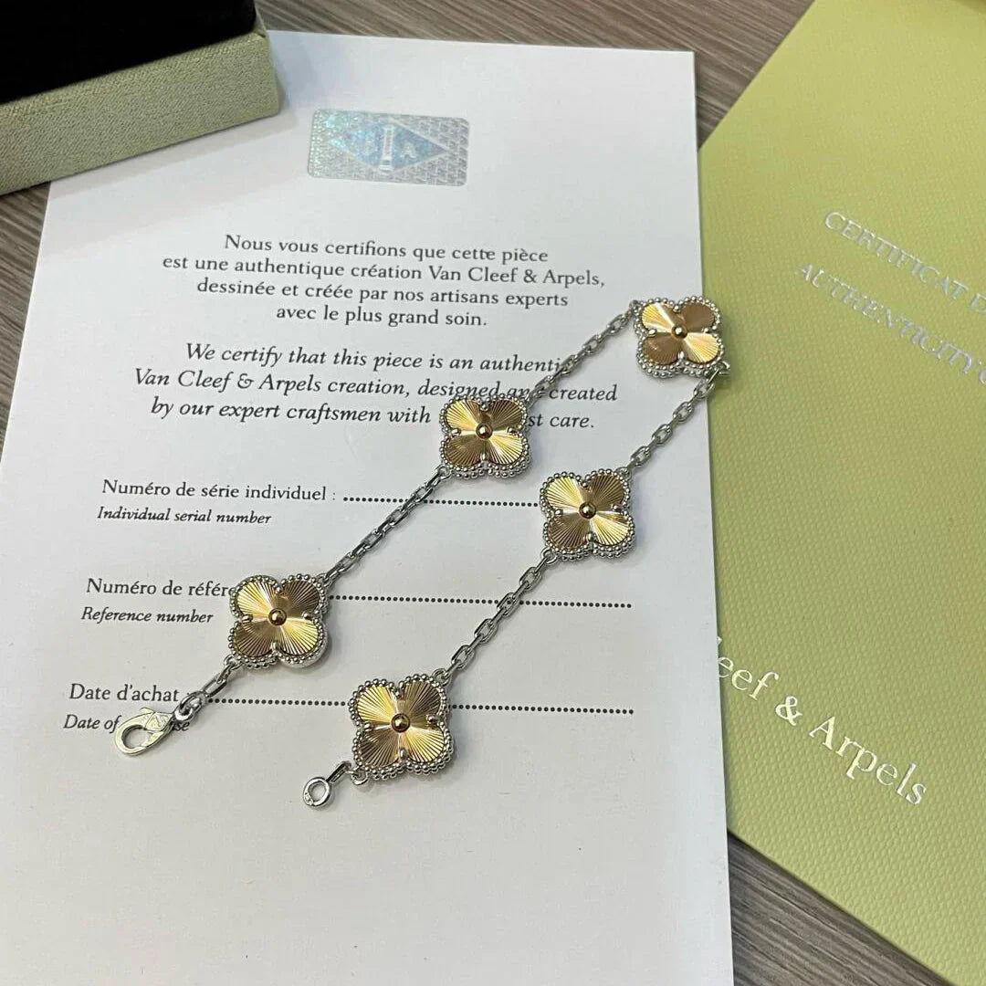 [Marin-Jewelry] CLOVER 5 MOTIF LASER BRACELET COLLECTION