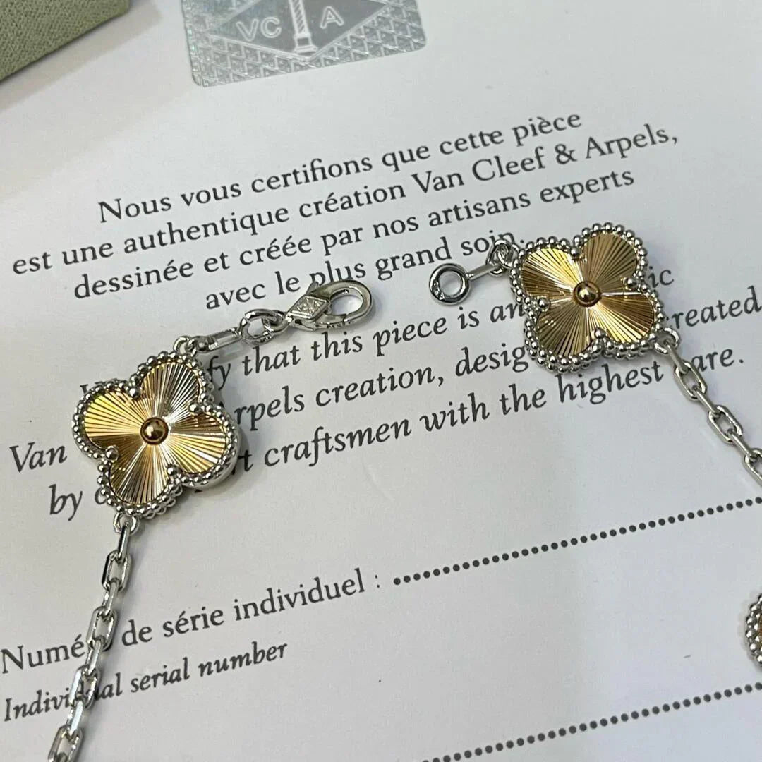 [Marin-Jewelry] CLOVER 5 MOTIF LASER BRACELET COLLECTION