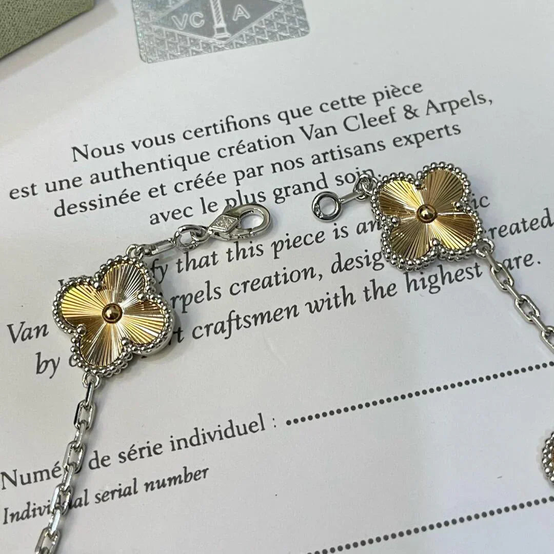 [⭐Shinejoy] CLOVER 5 MOTIF LASER BRACELET COLLECTION