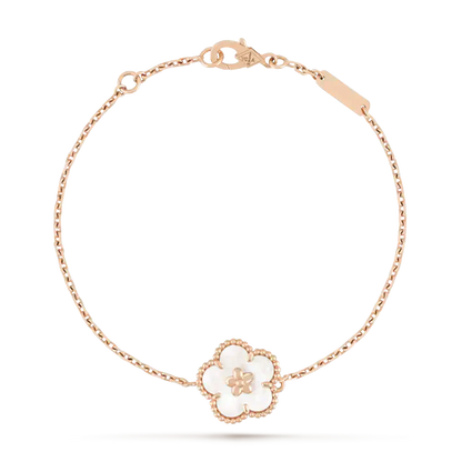 [Marin]LUCKY WHITE MOP PLUM BLOSSOM  BRACELET